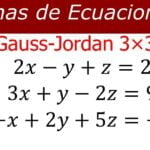 Sistemas de 3x3: Método Gauss-Jordan para resolverlos